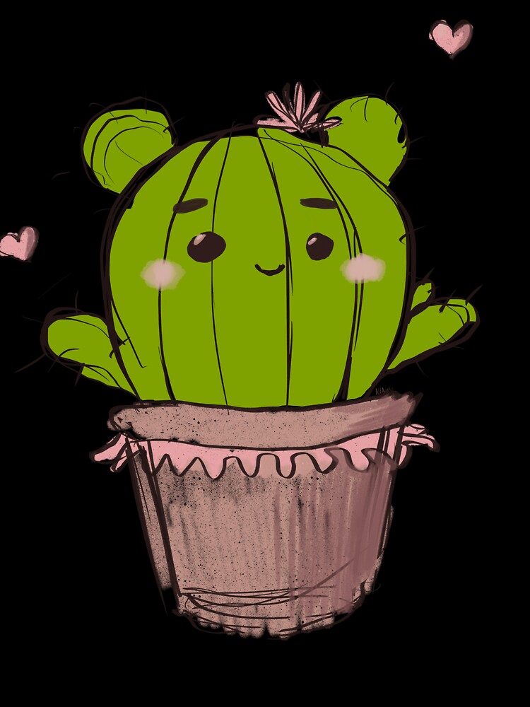 Cactus Cat Gardener Garden T-Shirt Sticker by BarklesStudio