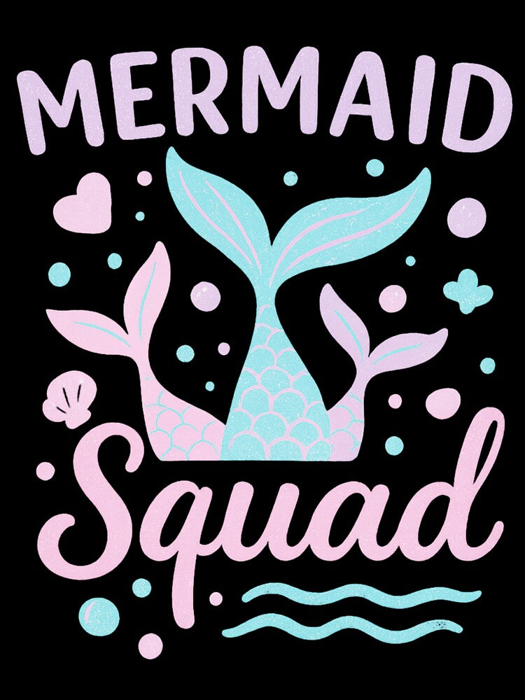Pastel Mermaid Squad T-Shirt | Cute Birthday Party Outfit | Girls Beach Fantasy Shirt by Cre8tivePrint