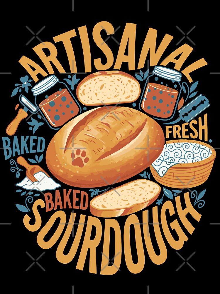 Artisanal Fresh Baked Sourdough Bread Baking Era by LuminOrb