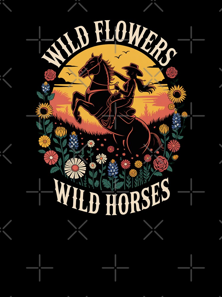Wild flowers and wild horses - Cowgirl Image by EliteShadow