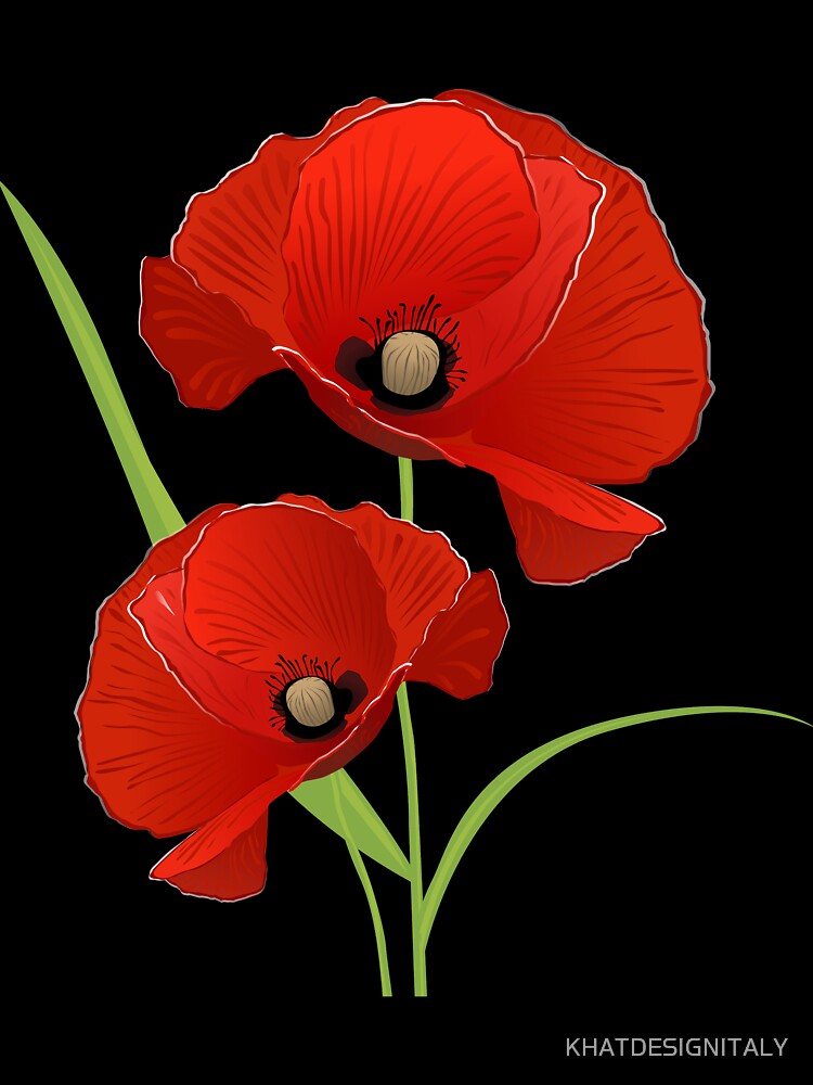 Poppies by KHATDESIGNITALY Unisex