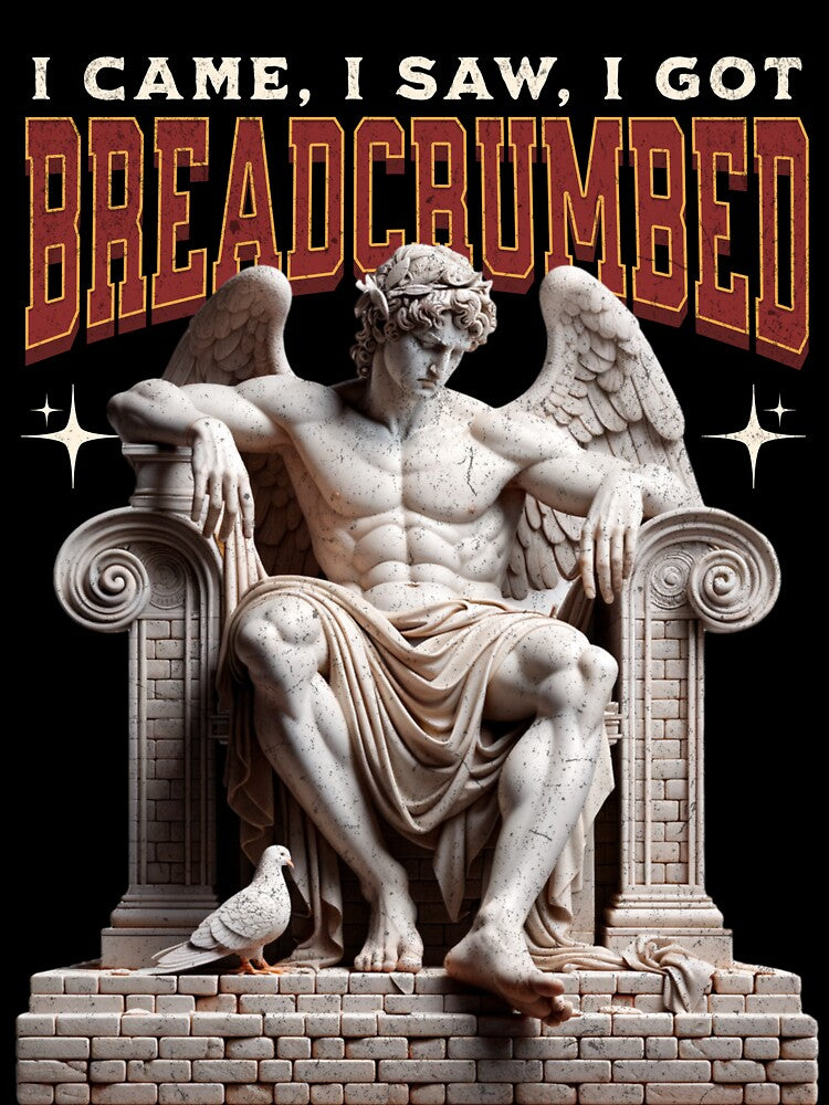 Breadcrumbed – Funny Breakup Delulu Statue Design by Honominu