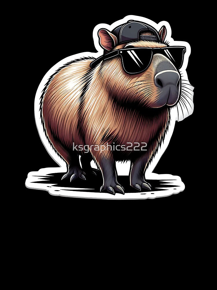 Capybara Art #42 | Capybara Lovers by ksgraphics222
