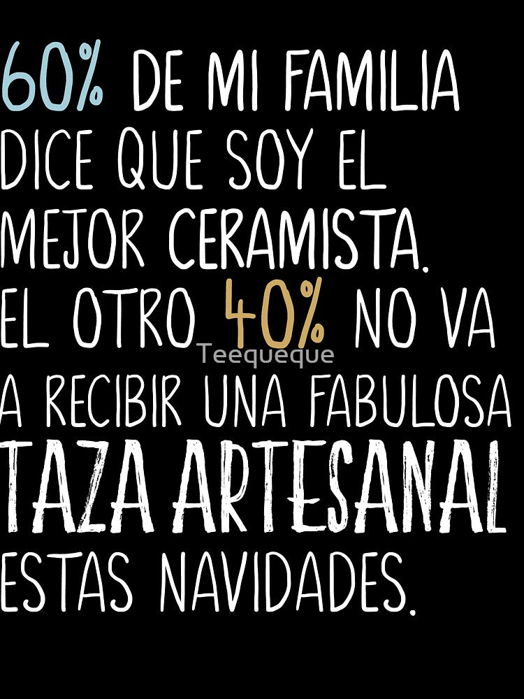 Handmade Mug for Him in Spanish by Teequeque