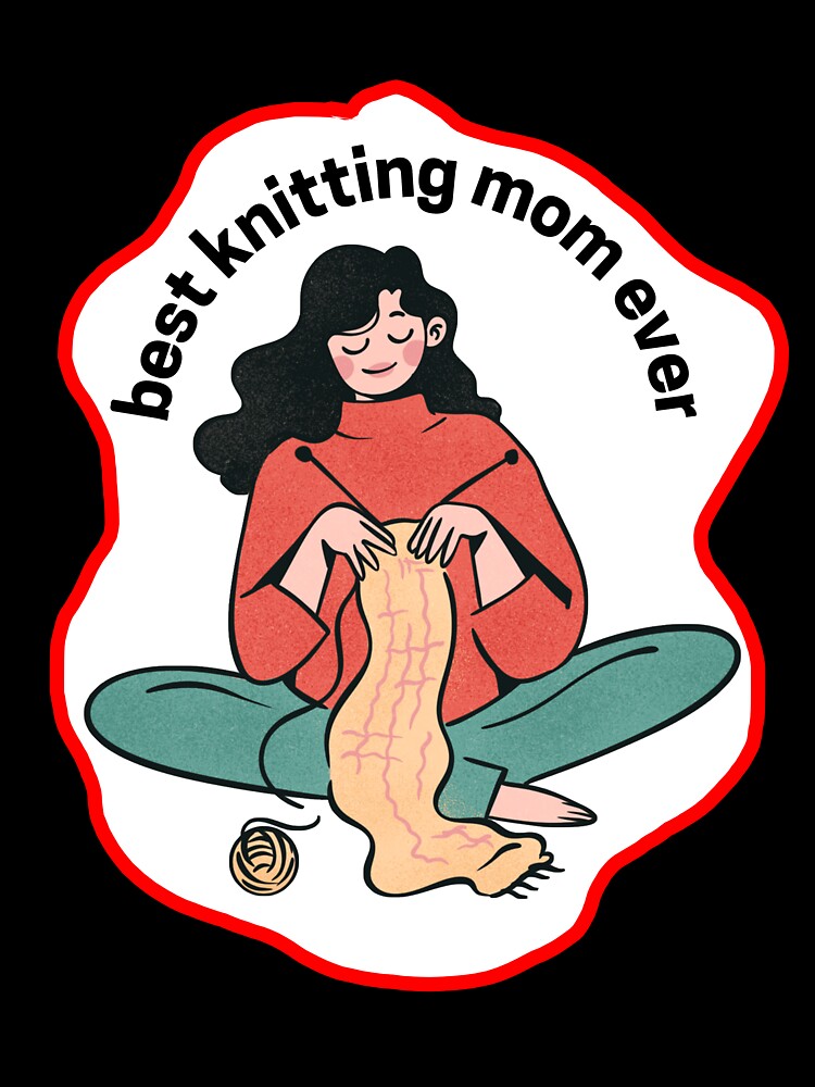 gift for every mom "best knitting mom ever" in special occasion by Nuttha49POD
