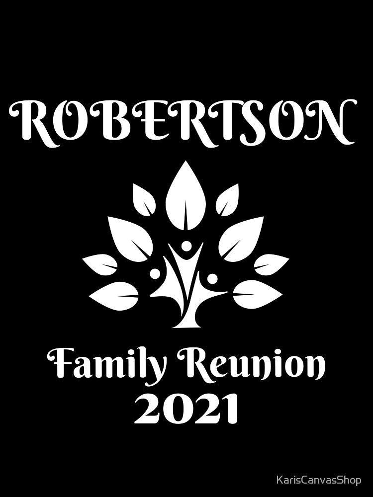 Robertson Family Reunion 2021 Art in White by KarisCanvasShop