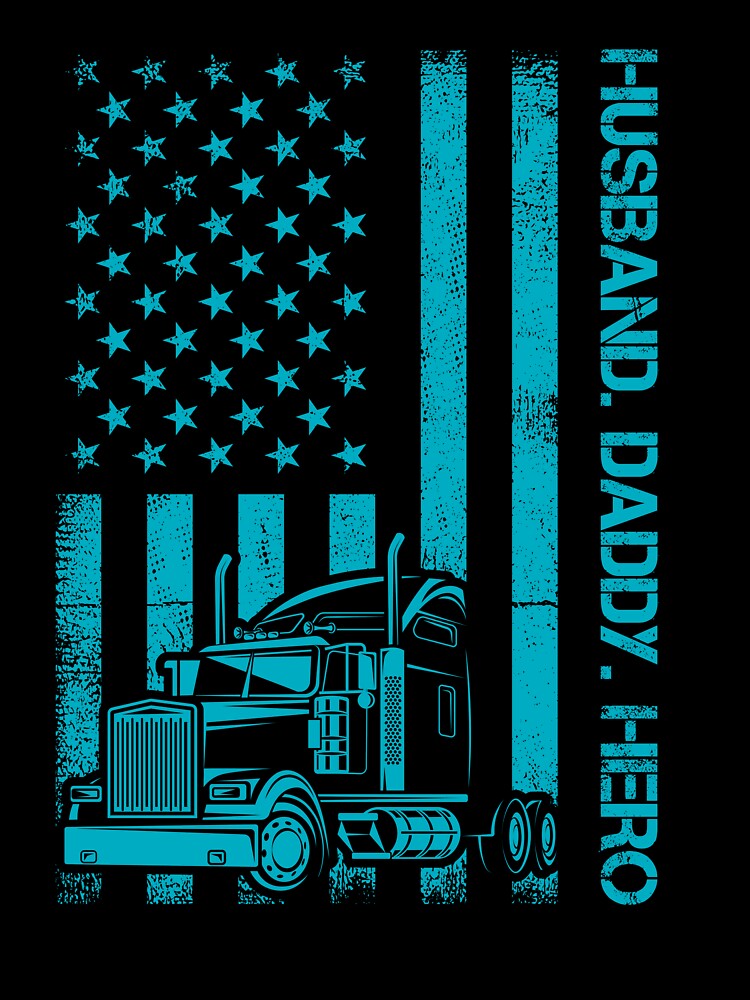 Husband Dad Trucker Legend - Teal by Logic72