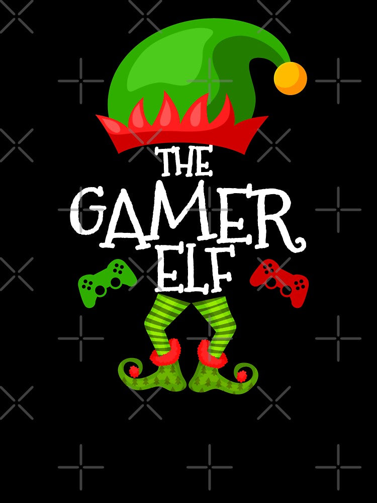 The Gamer Elf, Family Matching Group Christmas Gift by aronia