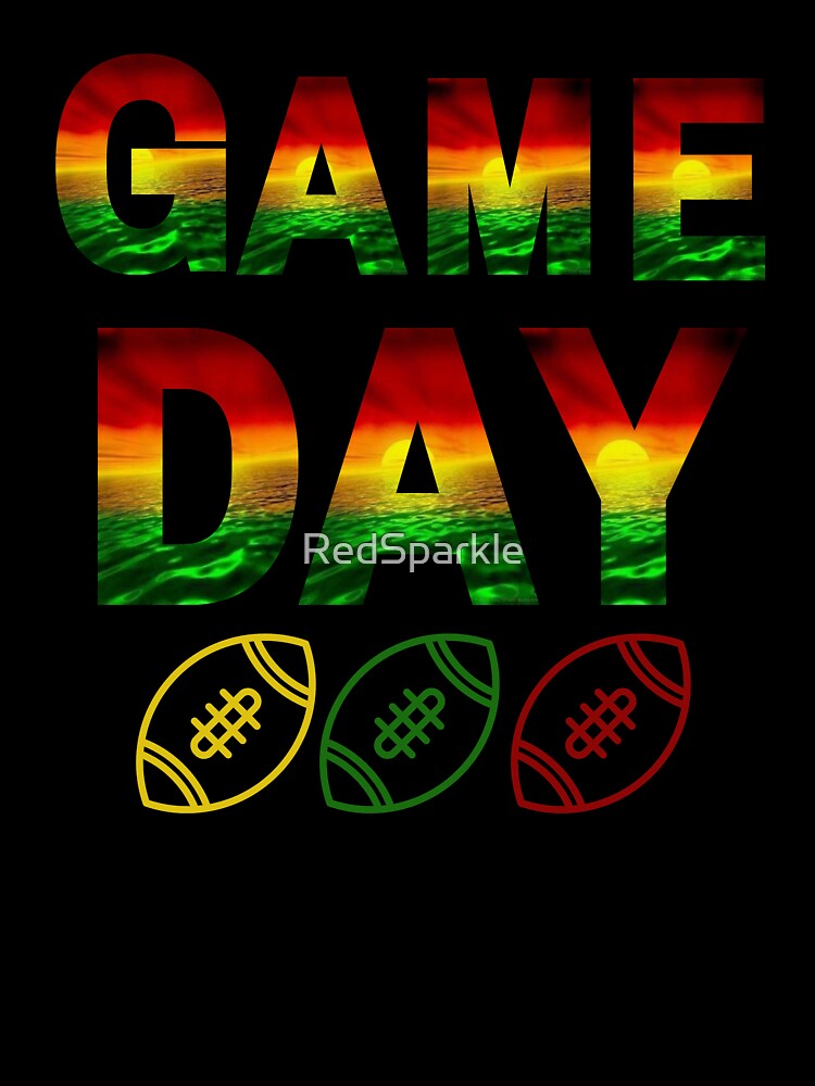 Game Day Football Rasta / Jamaican Colors by RedSparkle