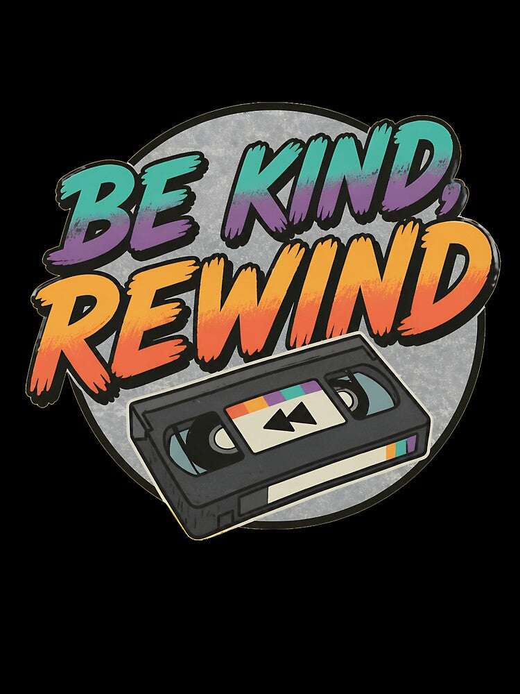 Be Kind Rewind VHS Tape Retro Nostalgia by StacyDrosche