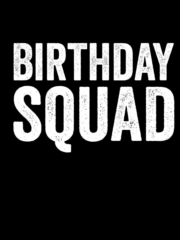 Birthday Squad Party Celebration Group by salmzouriart