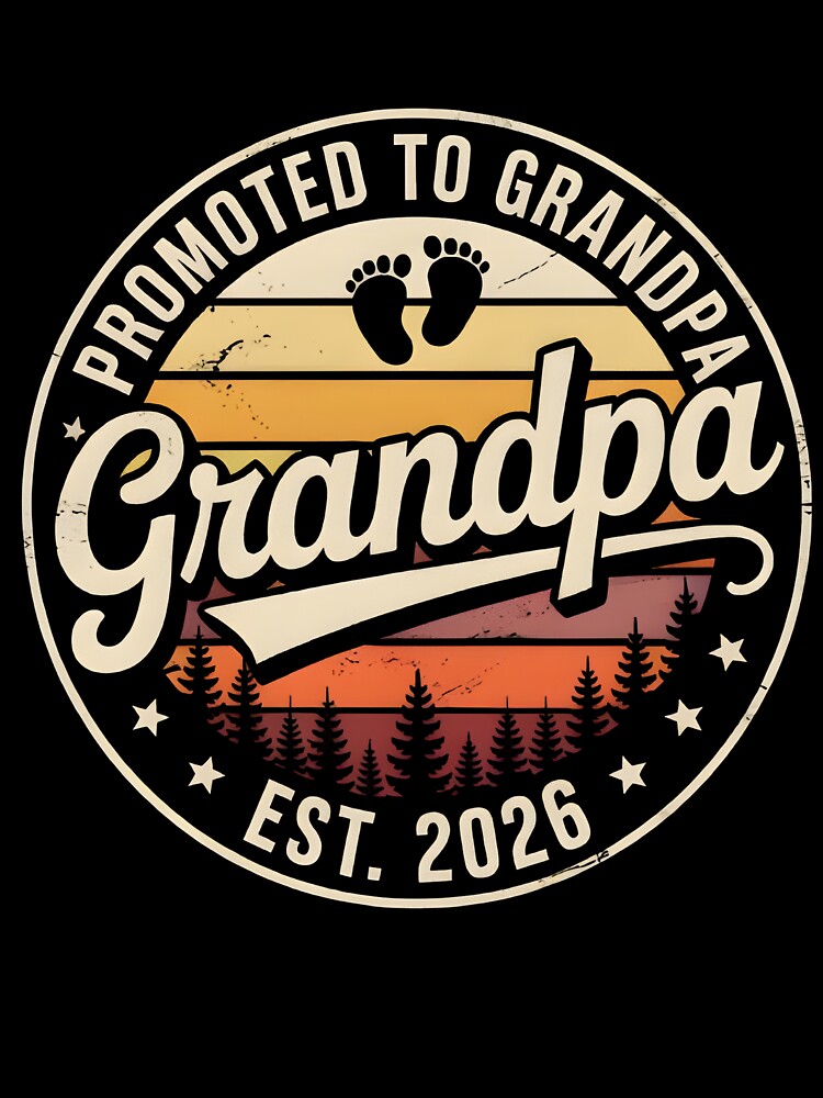 Promoted to Grandpa Est. 2026 – Baby Announcement Grandpa by MizoX7