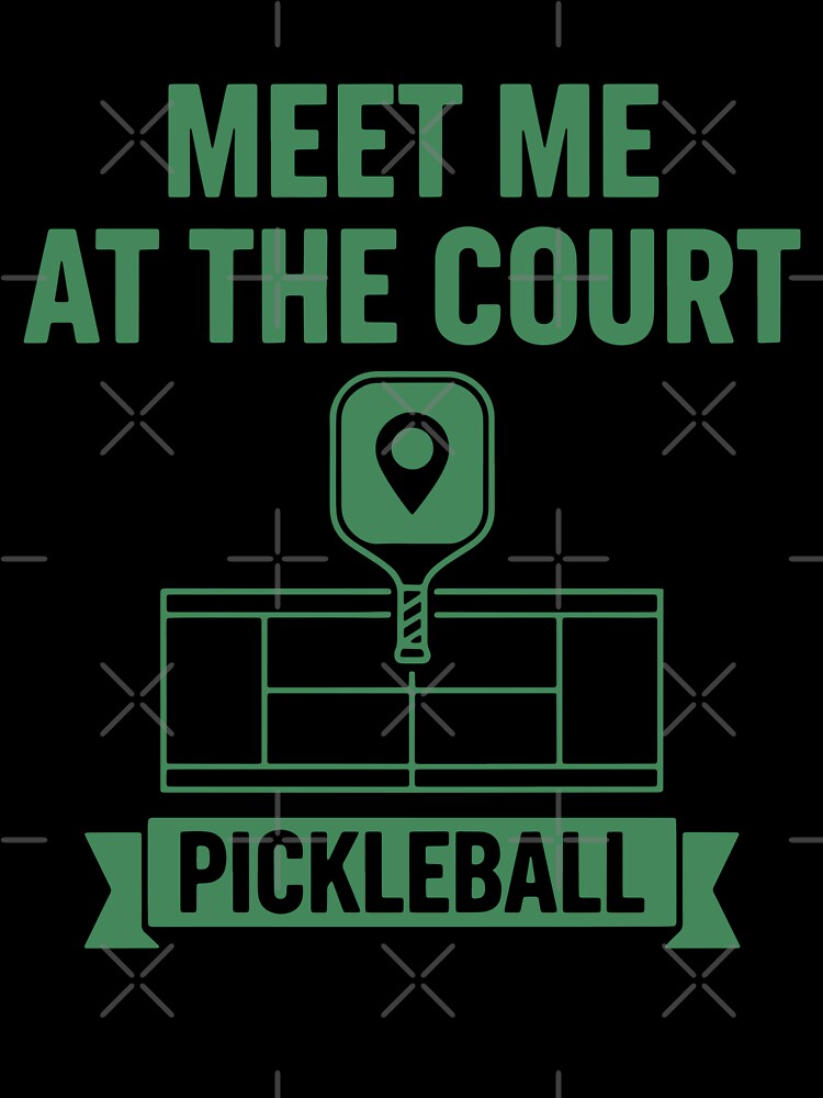 Pickleball Meet Me At The Court funny player by LuminOrb