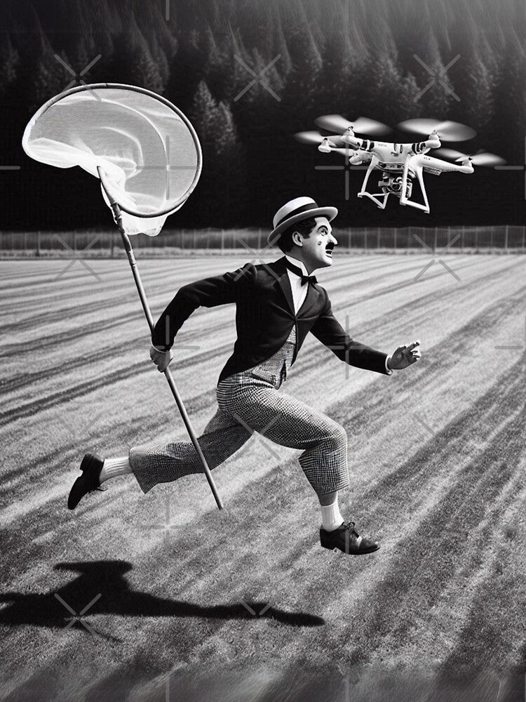 “THE GREAT DRONE‑TATOR — SLAPSTICK VS. SKY‑TECH SHOWDOWN” by Print Fiction
