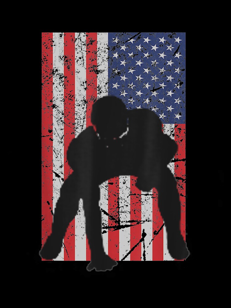American Offensive Lineman Lineman Flag by jennifera11