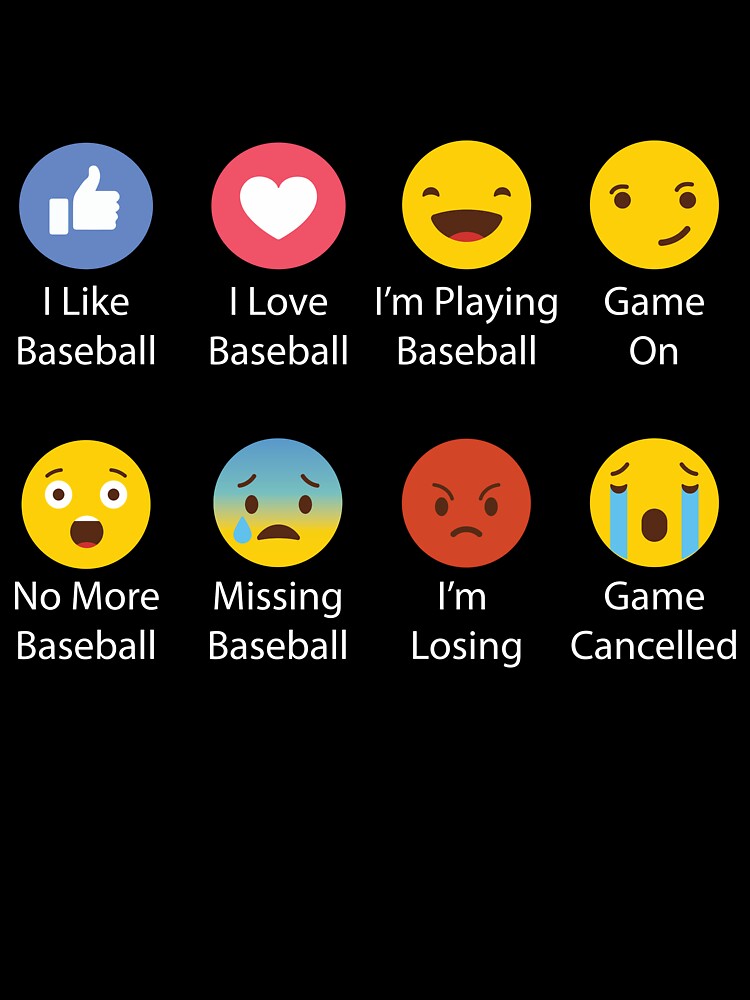Baseball Emojis by TendyTees