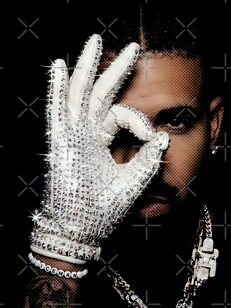 Ice Man MJ Gloves by NF Designs Studio DTF