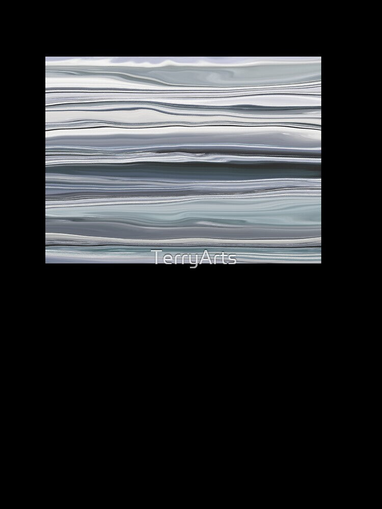 Abstract Ocean Horizontal Lines Coastal Style Décor Beachy Vibes Art 8 of 20 by Beachy