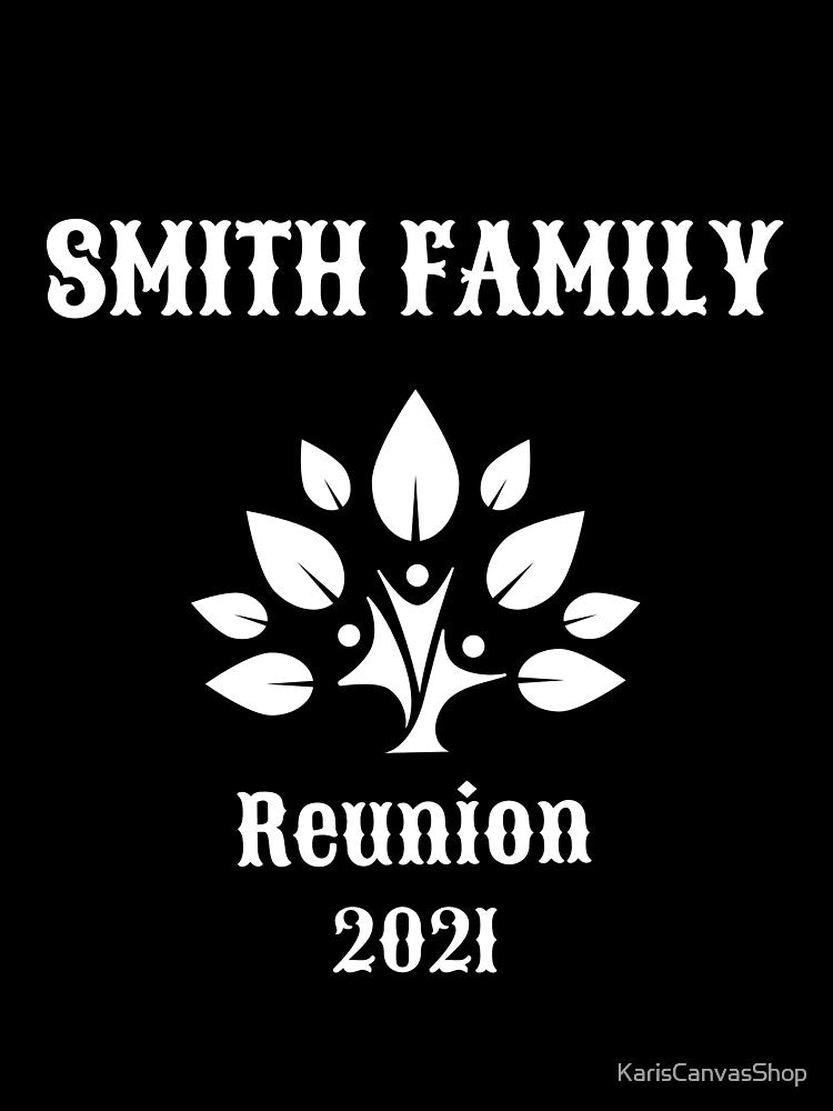 Smith Family Reunion 2021 Art in White by KarisCanvasShop