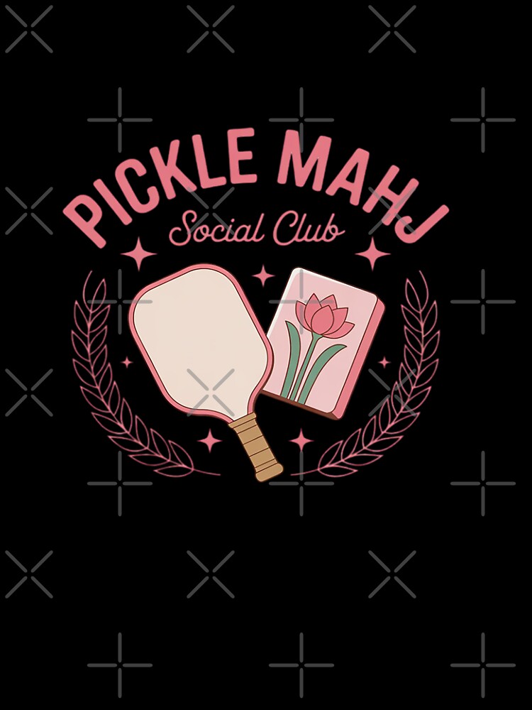 Pickleball & Mahjong Lover Pickle Mahj Social Club by velltoons