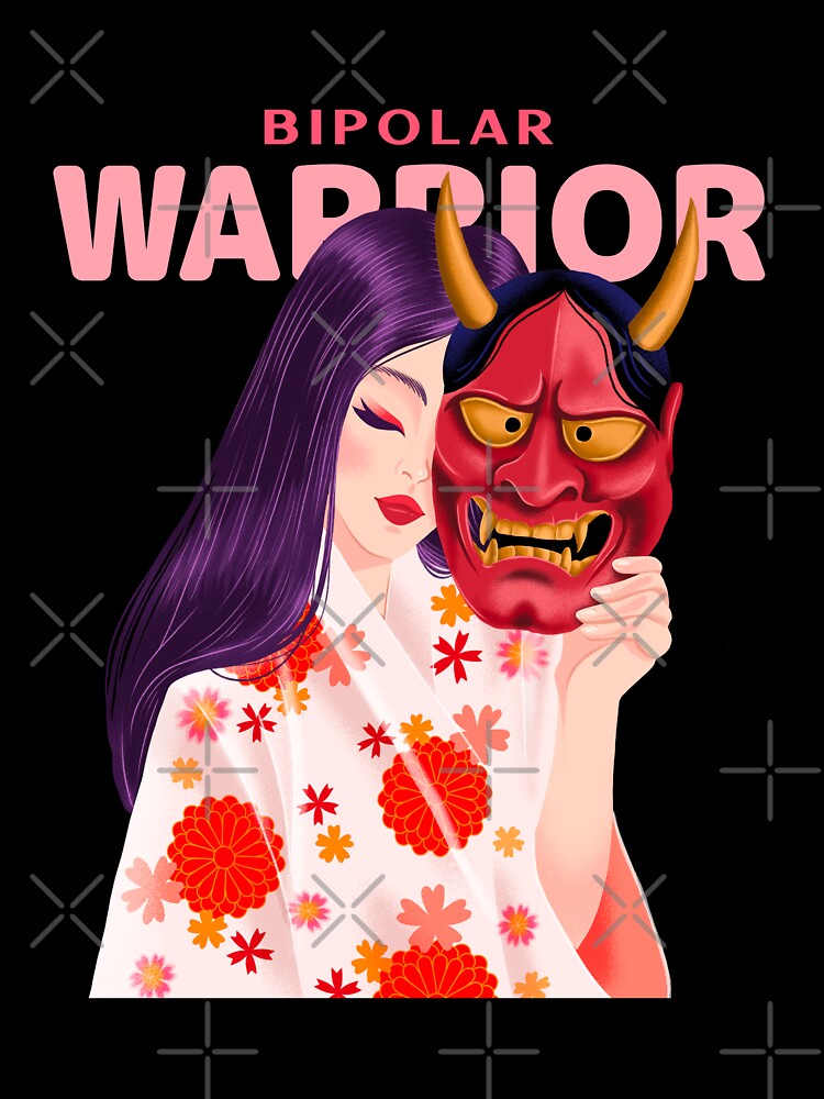 Bipolar Warrior A Japanese Woman With a Mask by Winter--Flowers