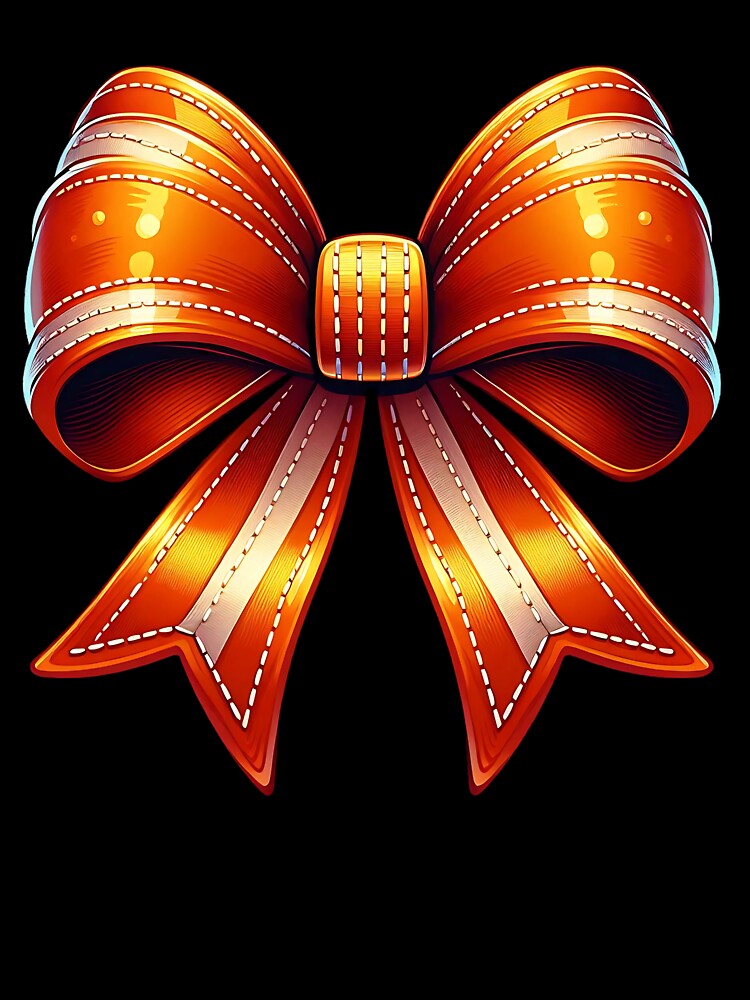 Orange Coquette Bow by ABMO-store