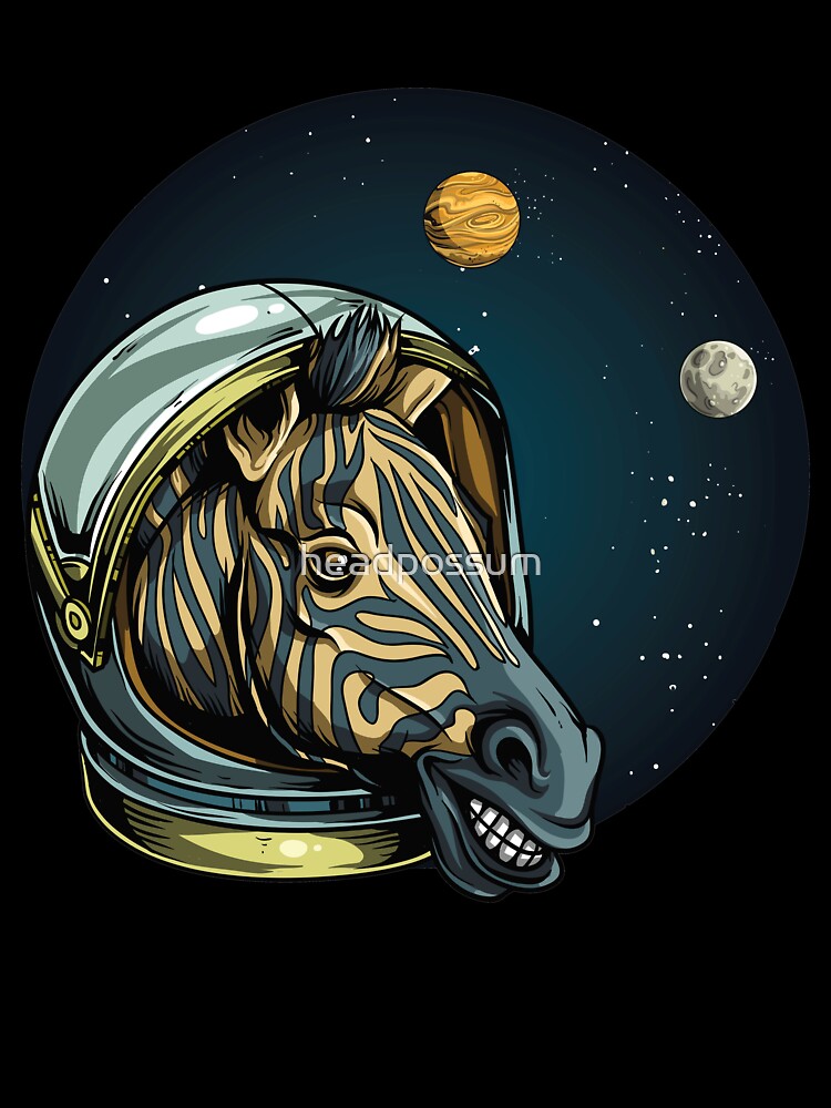 Space Zebra Astronaut by headpossum Unisex