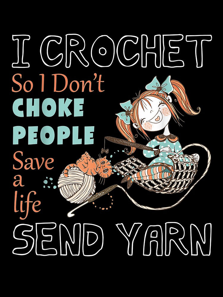 Funny Crocheting Crocheter Hook Knitting Quilter I Crochet by anniet33
