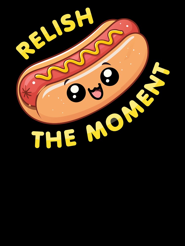 Kawaii Chibi Hotdog – Relish the Moment Funny Food by Karma Design