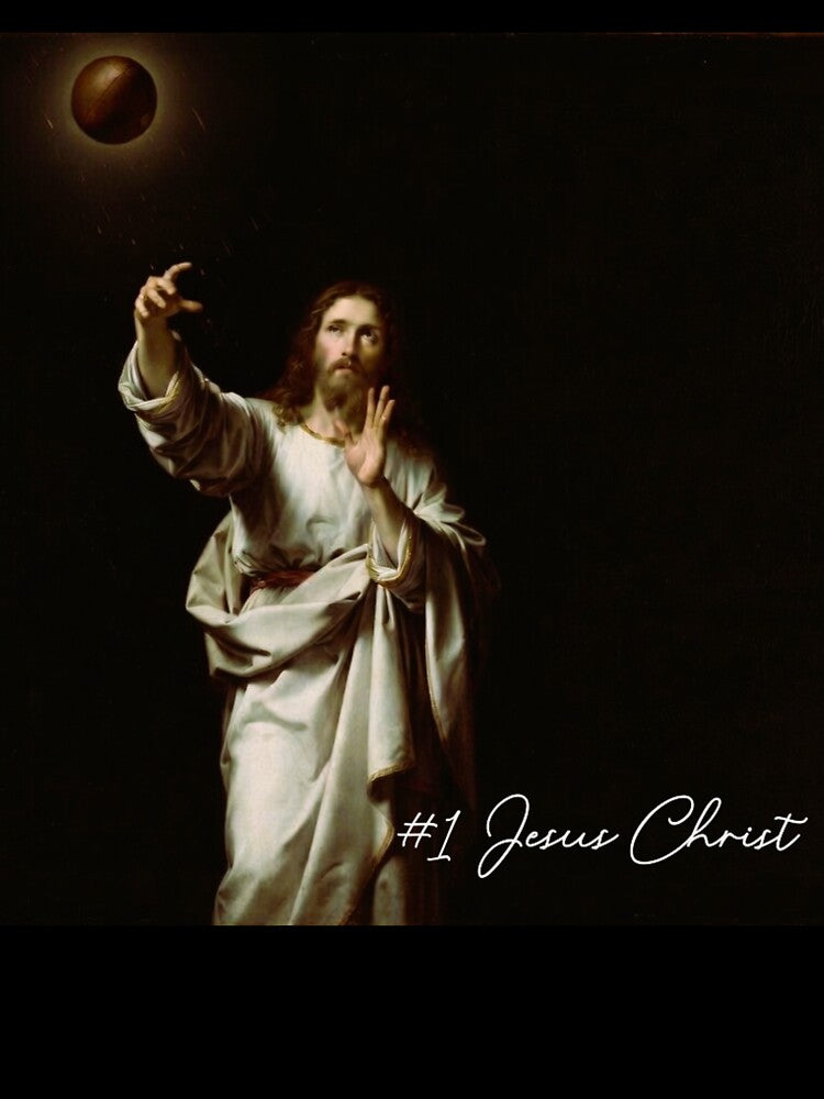 #1 Jesus Christ Playing Football by ThePublicPrints