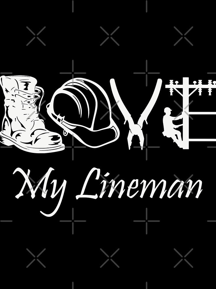 Love My Lineman meaning quotes gift for husband by BrennaEirlys