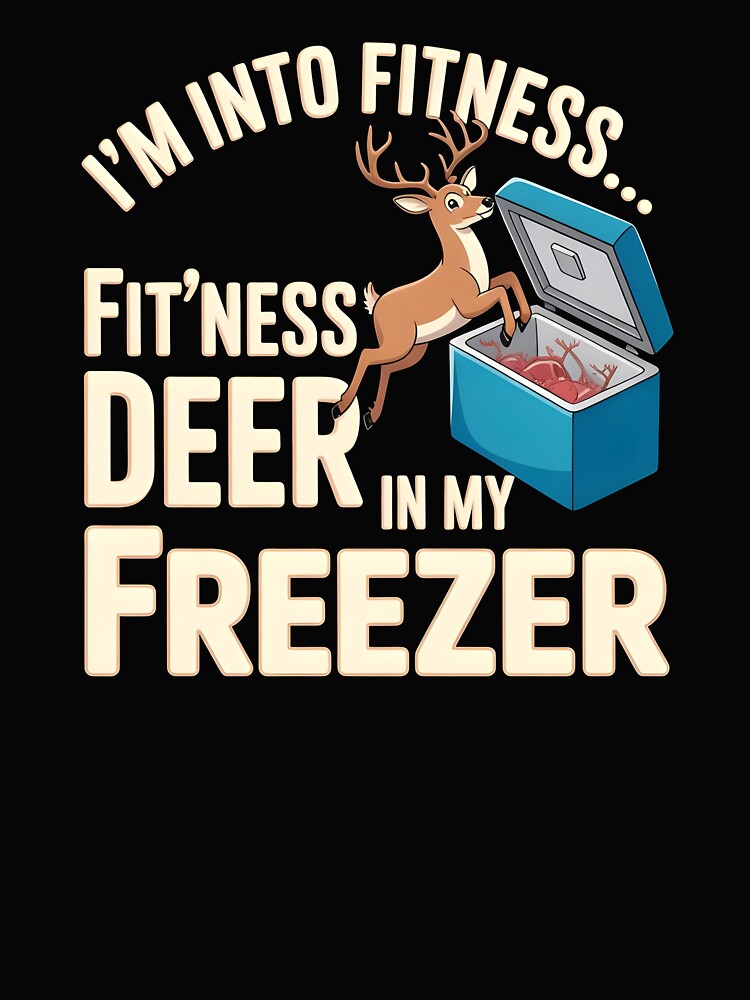Fitness Deer in My Freezer – Freezer Deer Hunting Funny Hunting Humor by Redgiant87x