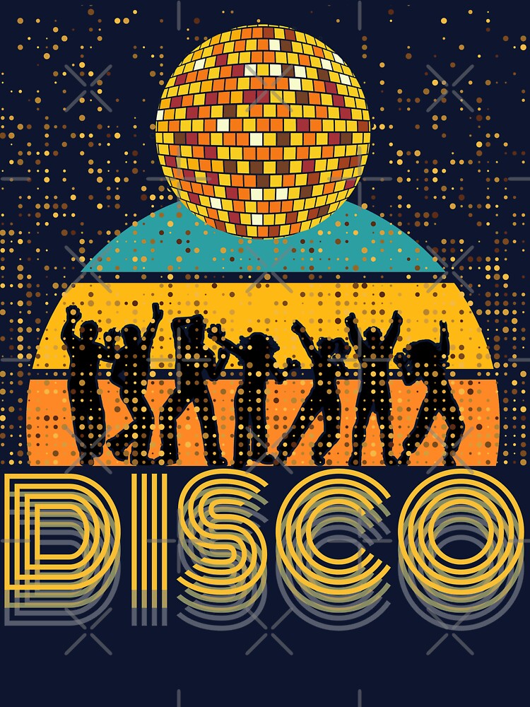 Disco 70's 80s Themed Shirt Vintage Retro Dancing Old School by MERCH HQ