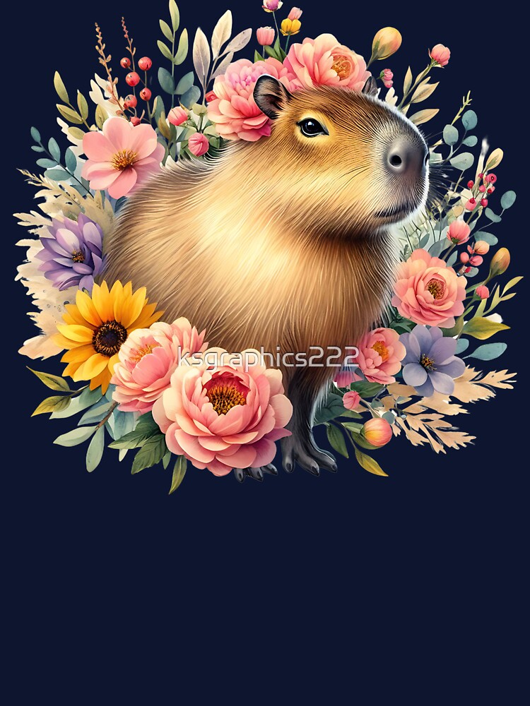 Capybara Art #79 | Capybara Lovers by ksgraphics222