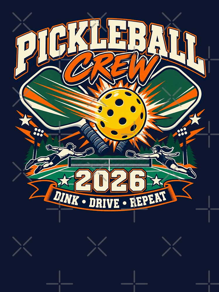 Pickleball Crew 2026 – Dink Drive Repeat Vintage Sports Design by Concrete Coffee Studio