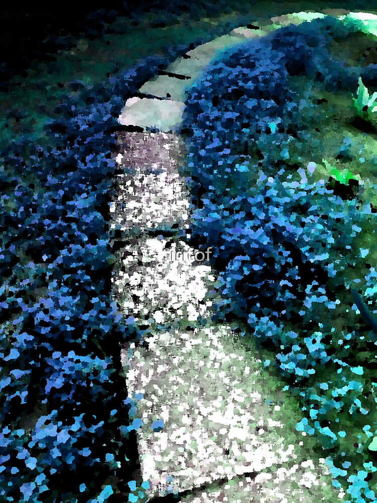 The Blue White Green trail to the Heart  by Iritof by iritof