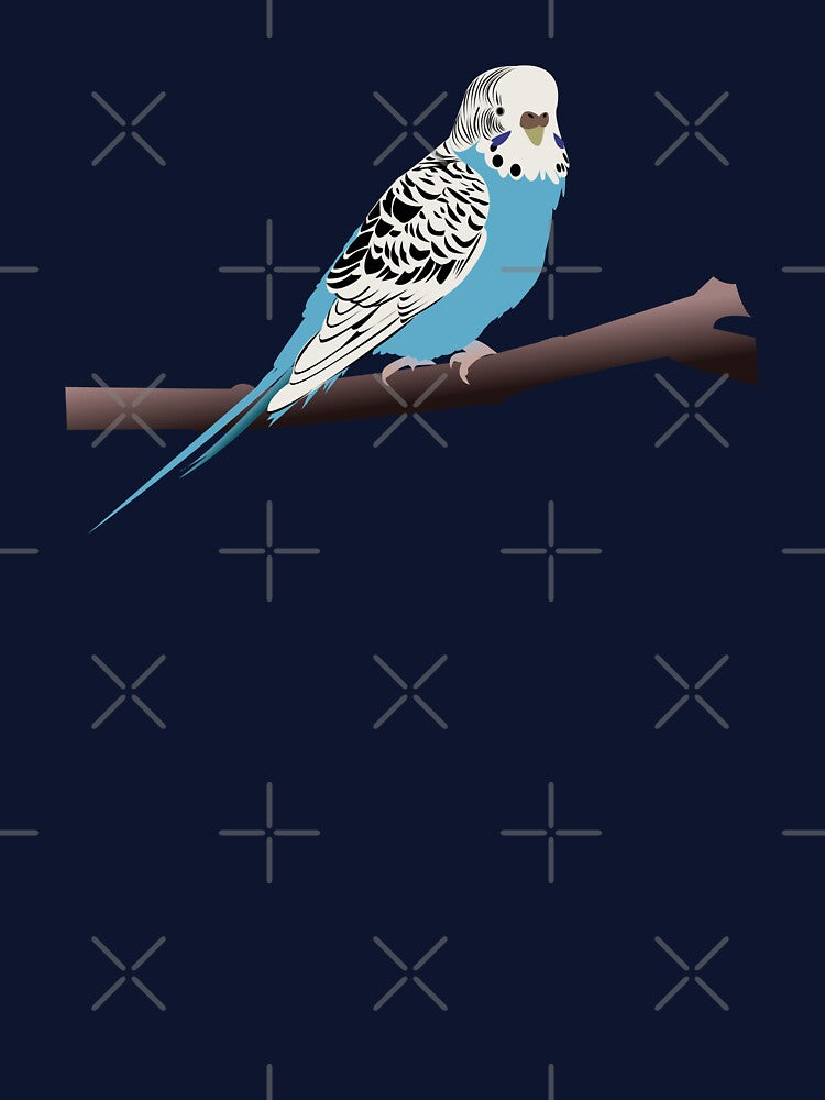 Blue Parakeet/Budgie by KCPetPortraits