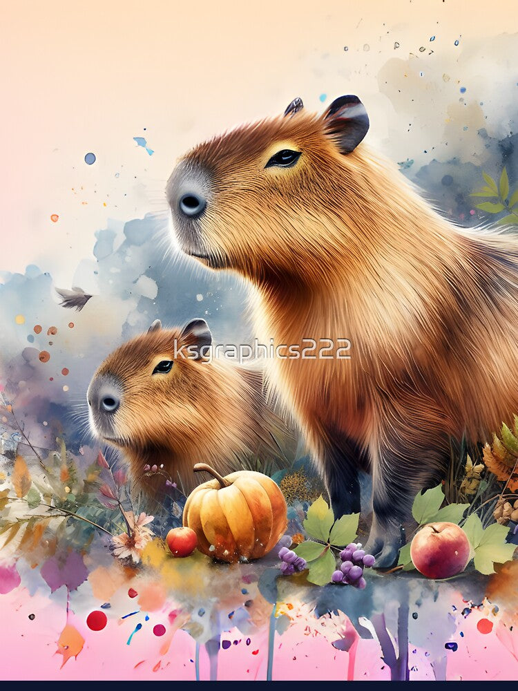 Capybara Art #28 | Capybara Lovers by ksgraphics222