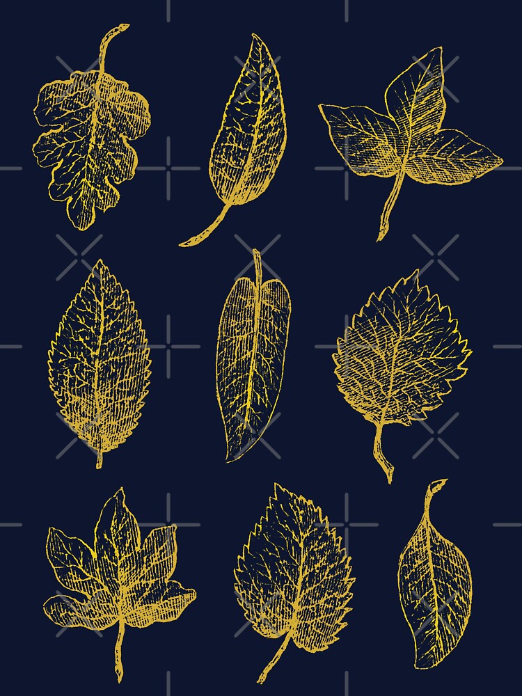 Vintage Leaf Illustration Engraving by rutmerdesign