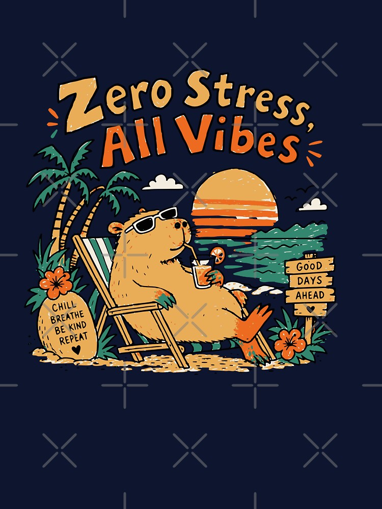 Summer Capybara  for capybara lovers all vibes by Popstudio85