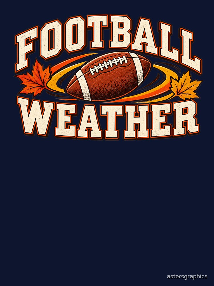Football Weather – Vintage Fall Football Graphic by astersgraphics