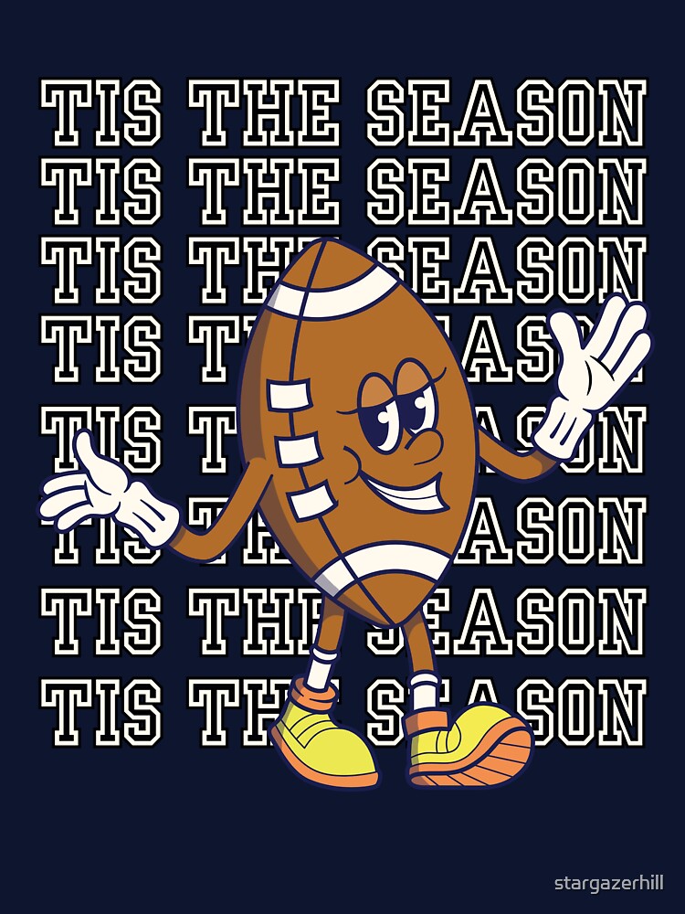 Tis the Season Retro Football Season Game Day by stargazerhill