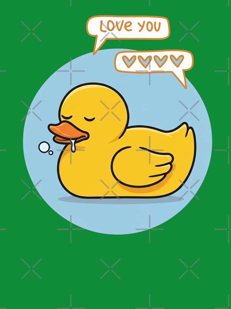 rubber duck sleeping and drooling classic tshirt by anandsiva2703