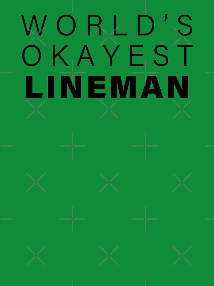 Copy of World's okayest Lineman, Funny Lineman Gift, Occupation Gift | by Boom-llqb
