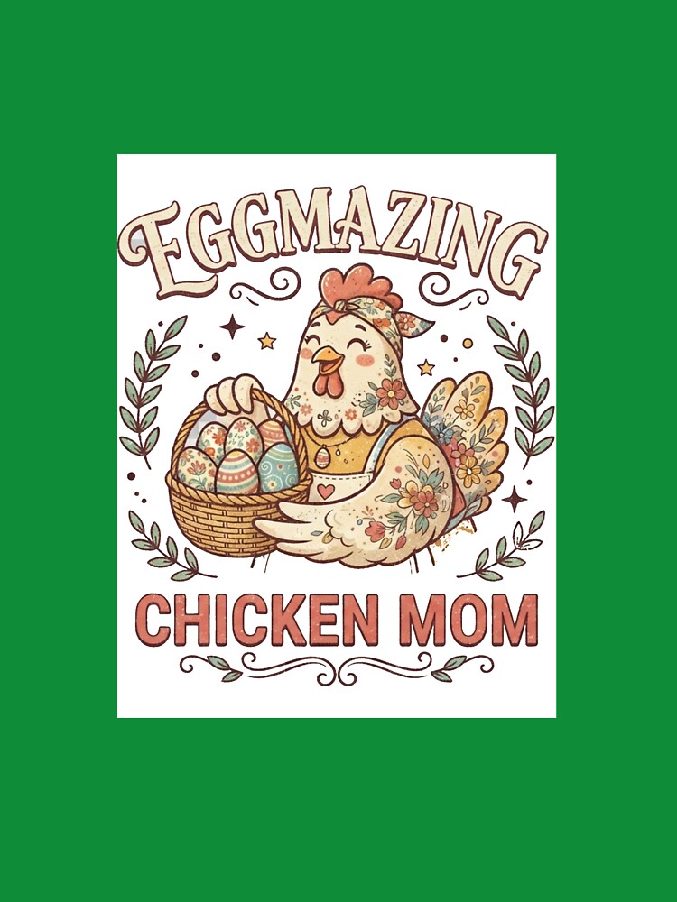 Eggmazing Chicken Mom Vintage Retro Backyard Chicken Keeper Gift T-Shirt, Poster & Apron by AlphaBetulia