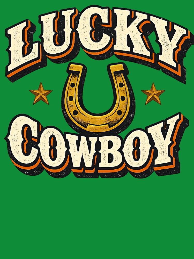 Lucky Cowboy Vintage Western Typography by Black Signal