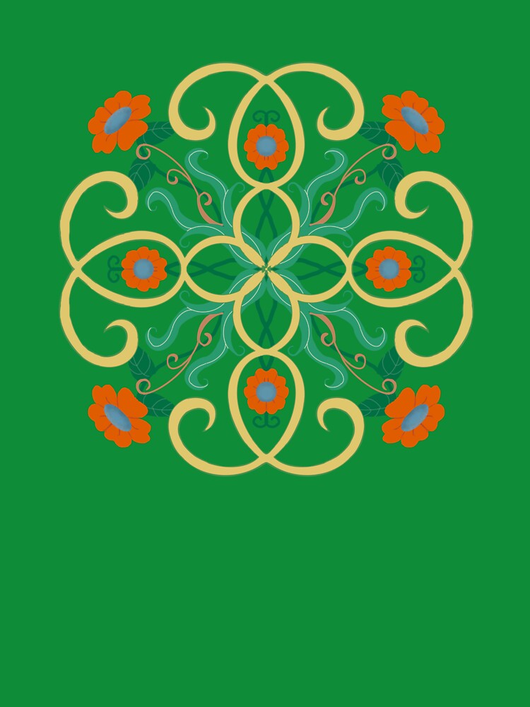Floral Mandala by Janet Burns