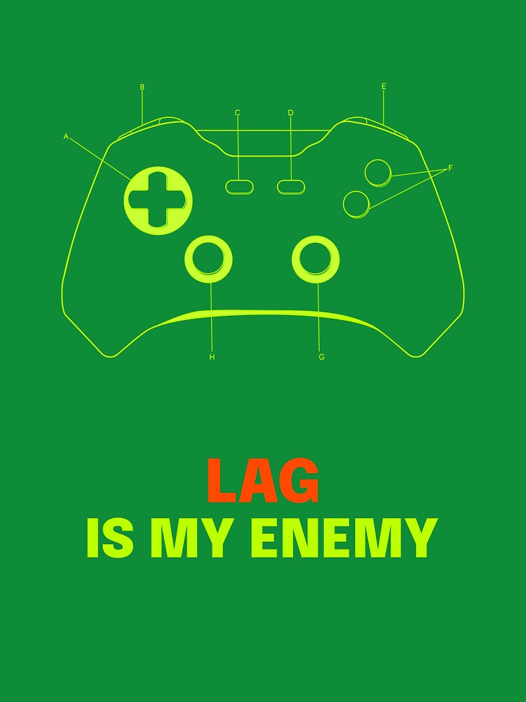 Gaming tee lag is my enemy by WallyThreads