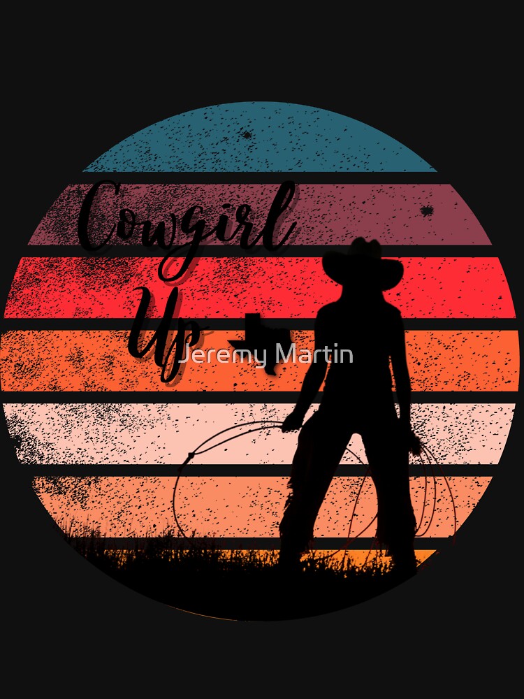 Cowgirl Up Sunset Logo by Jeremy Martin