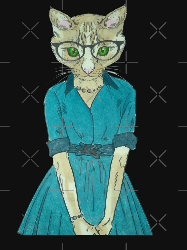 Hipster Calico Cat by tees-n-treats